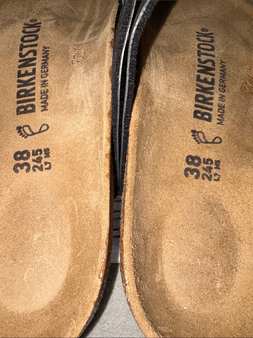Birkenstock Black Two-Strap Buckle Footbed Sandals - Picture 5 of 6